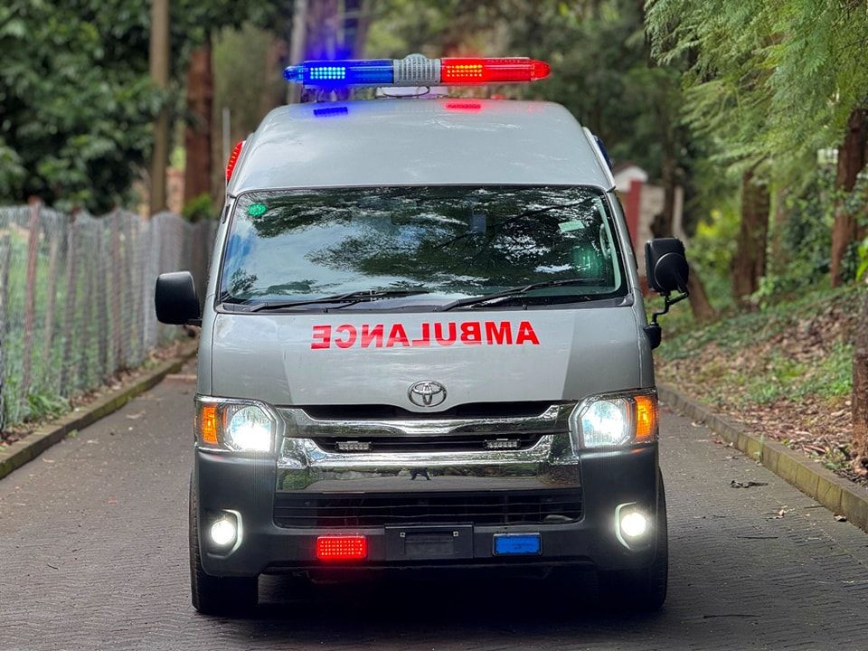 Savaliya Patel emergency ambulance on the road